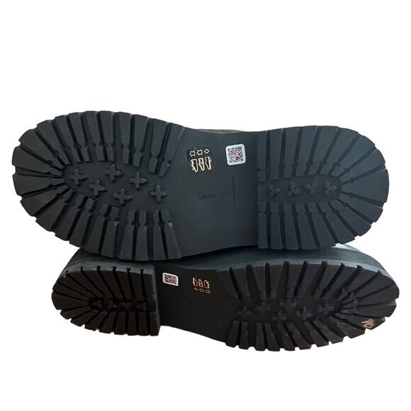 Larroude Jordan Low Leather Combat Boots Size 10 - Picture 10 of 14